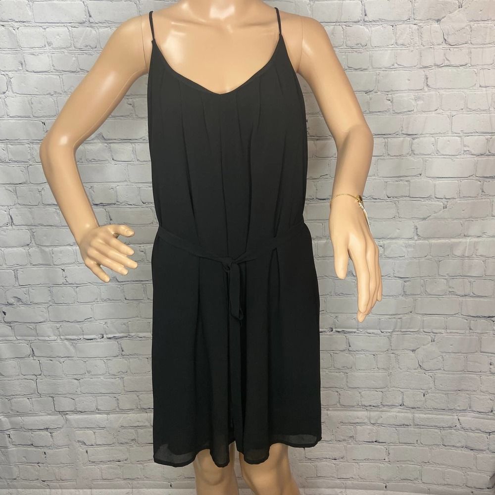 Naked Zebra Size L Black Dress with Buttons down Back 